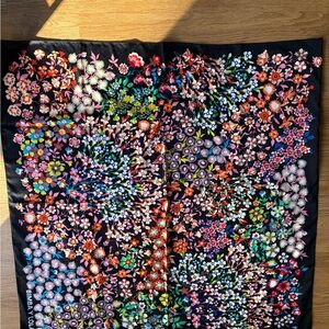 Bimba Y Lola Floral Black Scarf